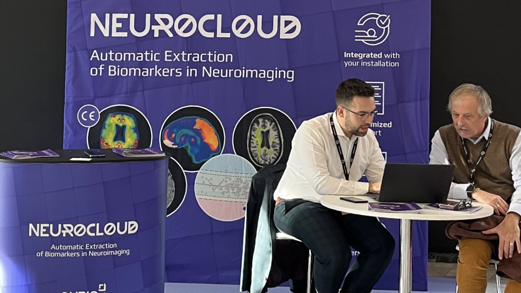 Demostración de Neurocloud en el estand de Qubiotech